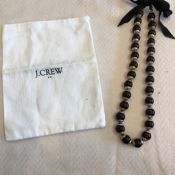 J. Crew Jewelry - NWOT J. Crew black and gold necklace